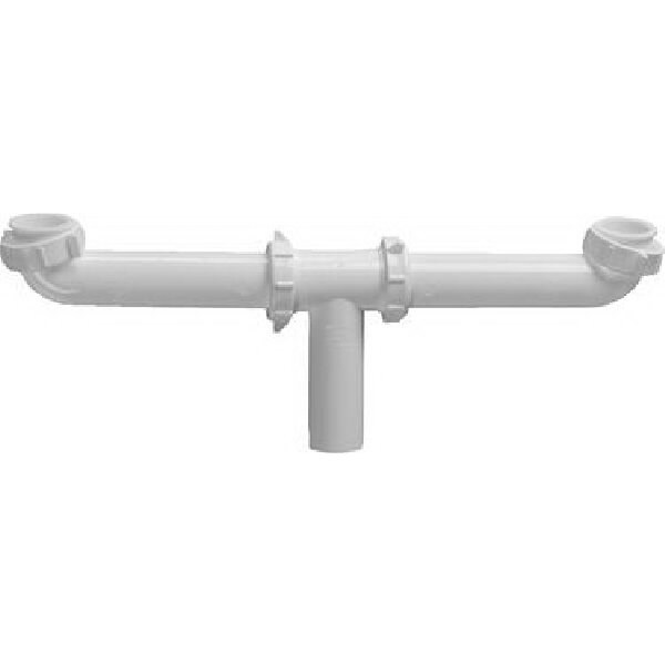 Plumb Pak Plastic Center Outlet Continuous Waste Direct Connect 130A